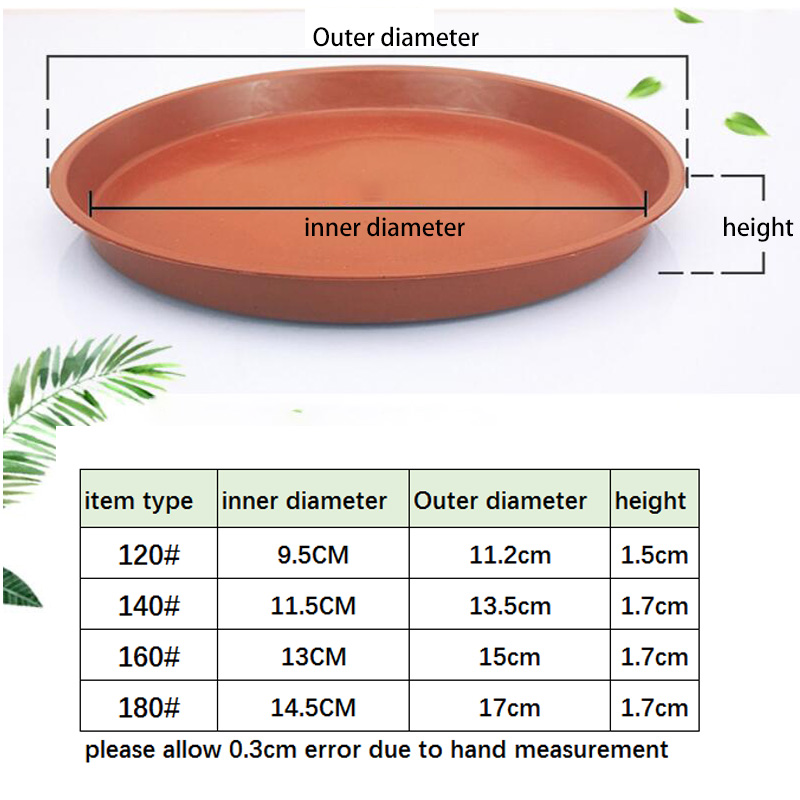 Drip Tray Saucer - 10pcs 플라스틱 꽃 냄비 트레이 기본