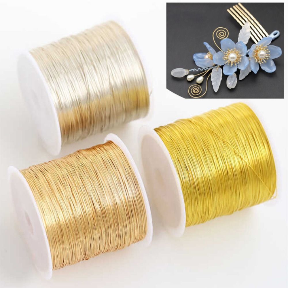 Copper Wire Roll - 100m/롤 금도금 색상 보존 합금 구리선