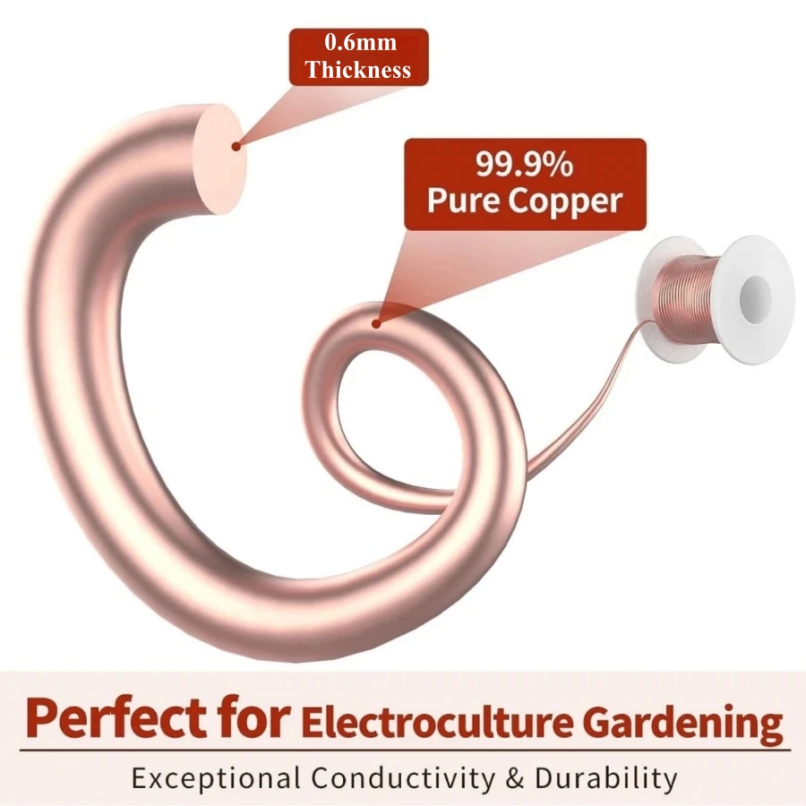 20m/65ft 전기 배양 원예 구리 키트, 99.9% - Copper Wire Roll 리뷰 및 가격