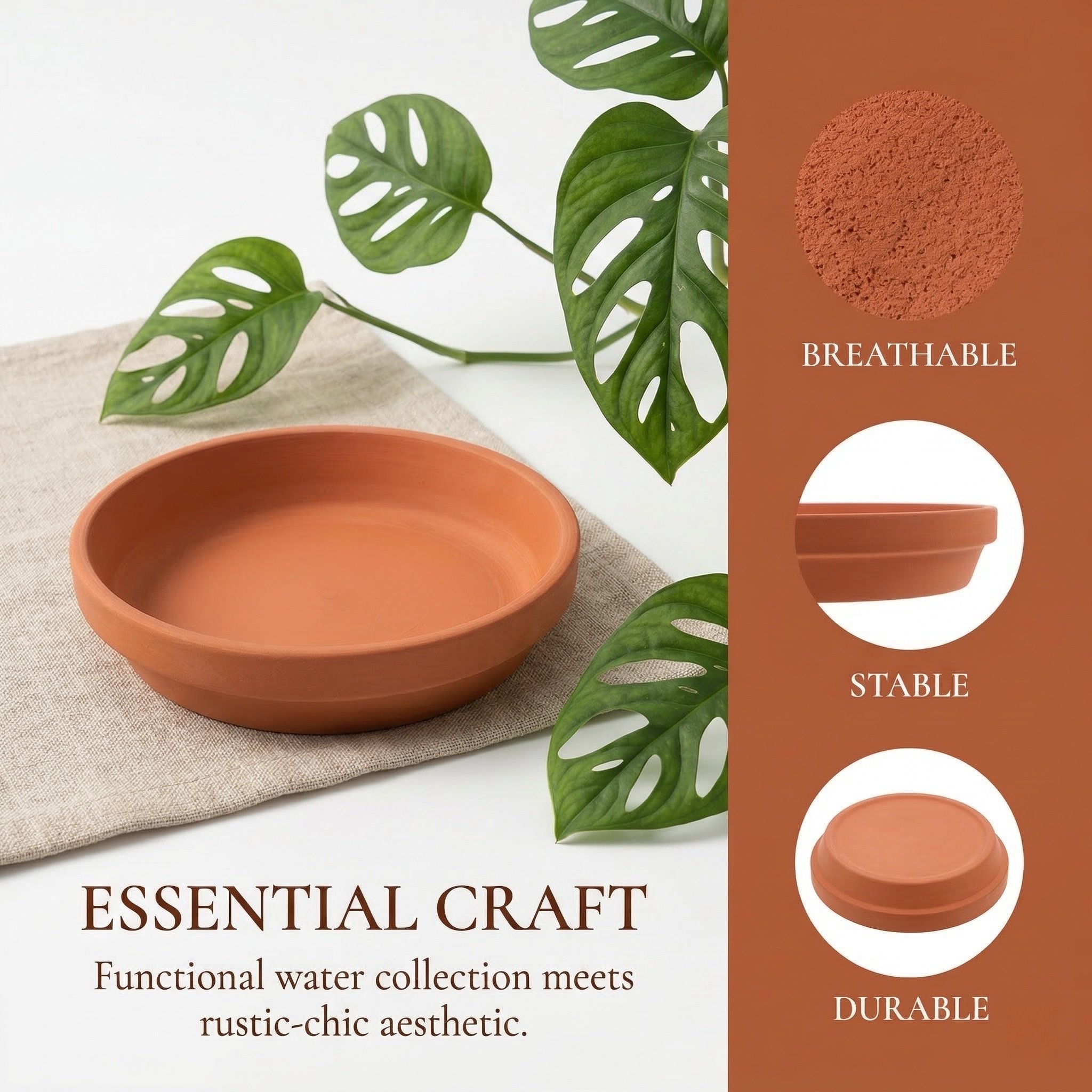 12개 식물 화분 받침 11cm 테라코타 물받이, 실내 - Drip Tray Saucer 리뷰 및 가격