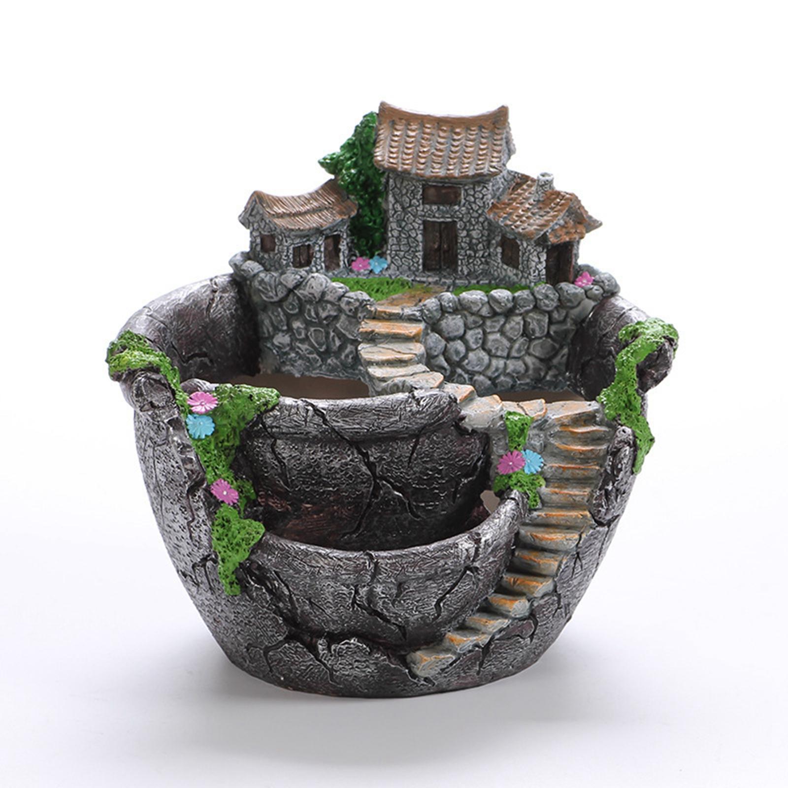 꽃 화분 요정 정원 디자인 마이크로 조경 장식품 발코니 - Bonsai Garden Landscape Design 리뷰 및 가격