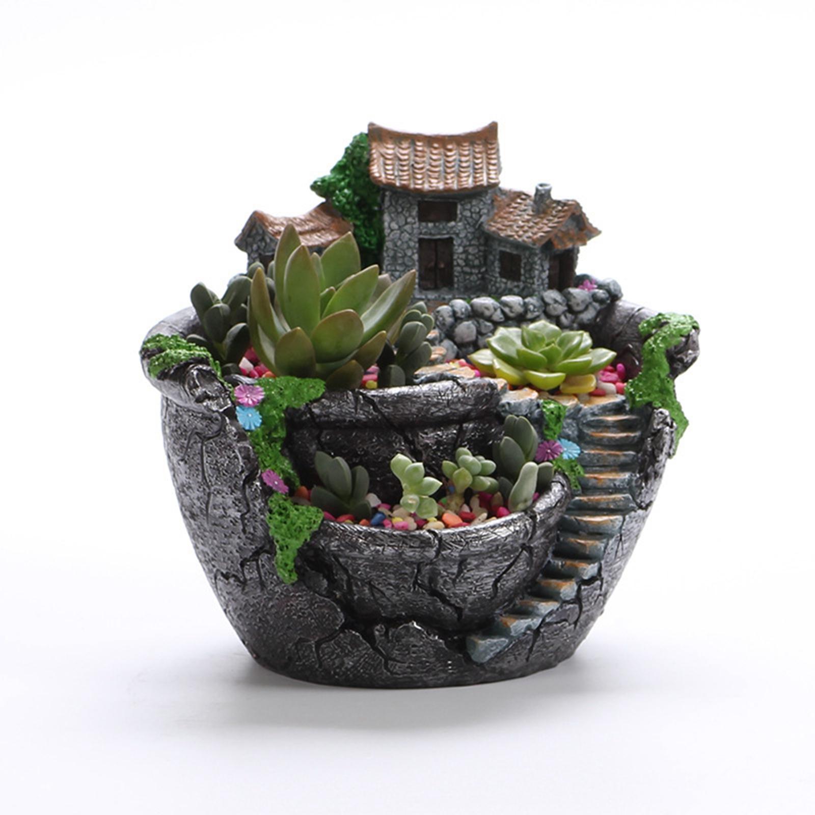 꽃 화분 요정 정원 디자인 마이크로 조경 장식품 발코니 - Bonsai Garden Landscape Design 리뷰 및 가격